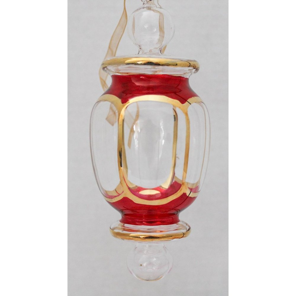 DILLARD'S TRIMMING GLASS LANTERN ORNAMENTS